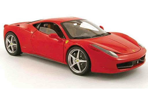Ferrari 458 Italia 1/18 Hot Wheels rouge 2009 miniature