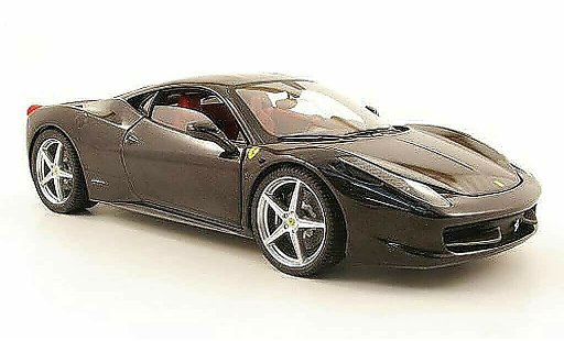 Ferrari 458 Italia 1/18 Hot Wheels Elite noire 2010 miniature