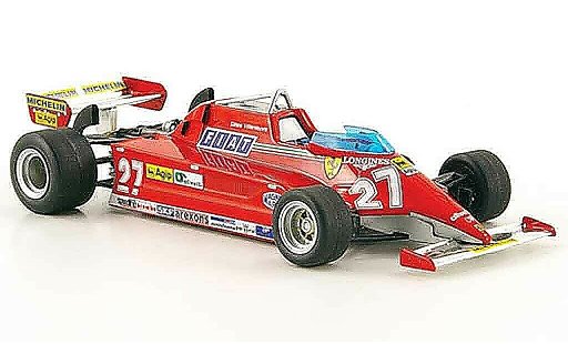 Ferrari 126 CK 1/43 Hot Wheels Elite no.27 g.villeneuve miniature