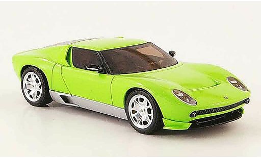 Lamborghini Miura Concept 1/43 Hot Wheels Elite verte miniature