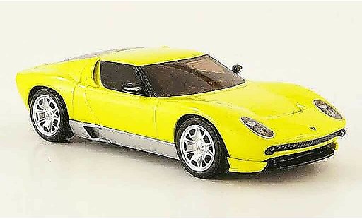 Lamborghini Miura Concept 1/43 Hot Wheels Elite jaune miniature