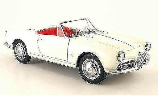 Alfa Romeo Giulietta spider 1/18 Autoart 1300 blanche 1955 miniature