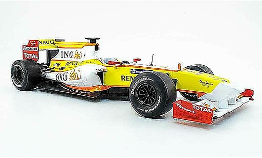 Renault F1 2009 1/18 Norev r 29 no.7 ing f.alsonso miniature