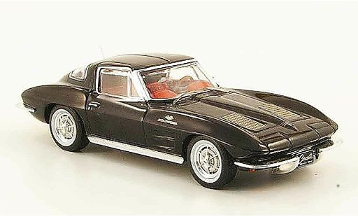 Chevrolet Corvette Coupe 1/43 IXO C2 noire avec rotem Interieur 1963 miniature