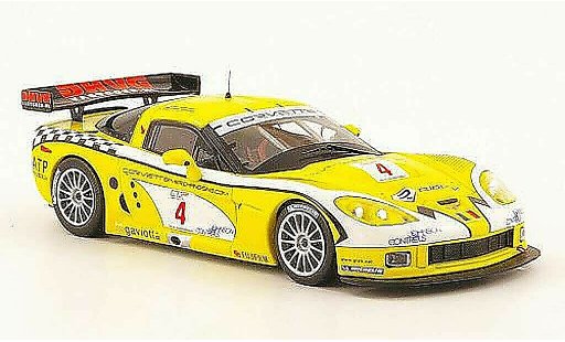 Chevrolet Corvette course 1/43 IXO C6 R No.4 vainqueur FIA GT Paul Ricard 2006 miniature