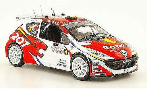 Peugeot 207 S2000 1/43 IXO No.4 Total Rally Monte Carlo 2009 F.Loix / I.Smets miniature