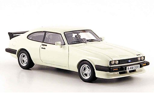 Ford Capri 2.8 Turbo 1/43 Neo MK III blanche 1981 miniature