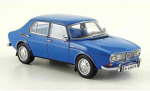 Saab 99 Base 1/43 Neo bleu 4 turig 1981 miniature