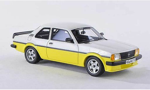 Opel Ascona B Base 1/43 Neo i2000 jaune/blanche 2-turig 1980 miniature