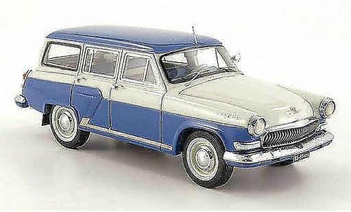Wolga M22 Base 1/43 Neo bleu/gris clair 1960 miniature