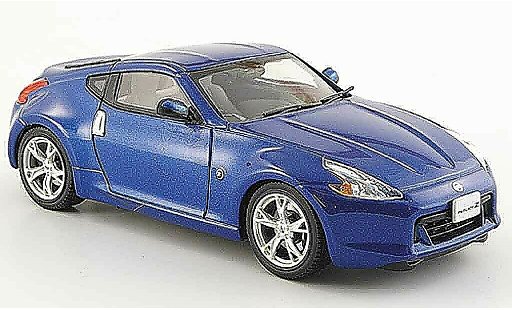 Nissan 370Z Base 1/43 Ebbro Fairlady Z bleu 2008 miniature