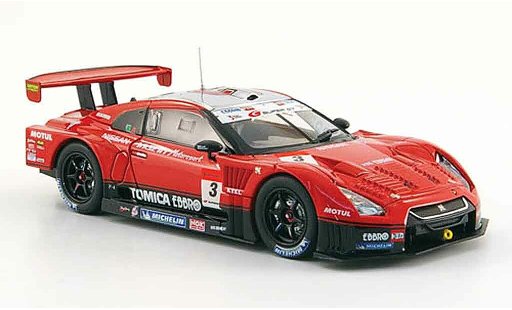 Nissan Skyline R35 1/43 Ebbro GT R No.3 Hasemi Tomica Super GT 500 2009 miniature