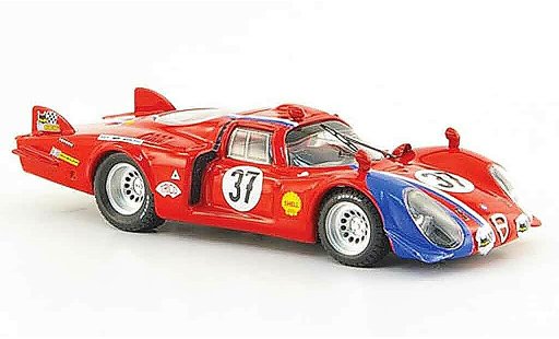 Alfa Romeo 33.2 coupe 1/43 Best 1968 c no.37 pilette slotemakers 24h le mans miniature