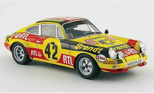 Porsche 911 S 1/43 Spark S No.42 Brandt RTL 24h Le Mans 1972 miniature