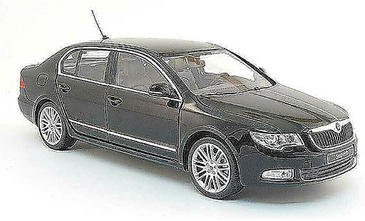 Skoda Superb 2008 1/18 Abrex II noire miniature