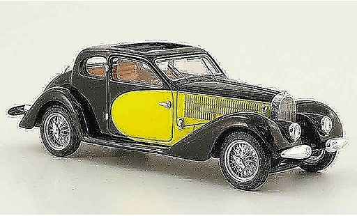 Bugatti 57 Ventoux 1/43 Luxcar SC noire jaune 1938 miniature