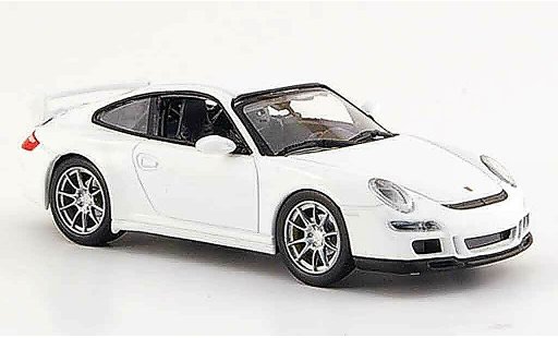 Porsche 911 GT3 1/43 Yat Ming blanche miniature