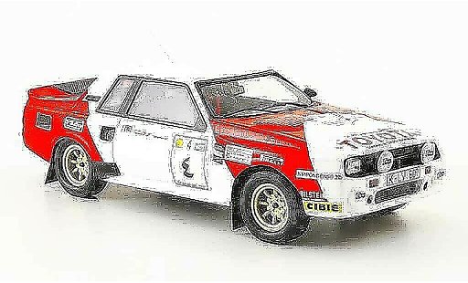 Toyota Celica TA64 1/43 Bizarre twin cam turb no.1 rallye avectlerer osten 1984 miniature