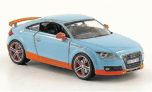 Audi TT coupe 1/43 Schuco bleu orange miniature