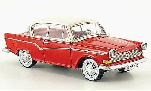 Borgward Arabella de luxe 1/43 Neo rouge blanche 1960 miniature
