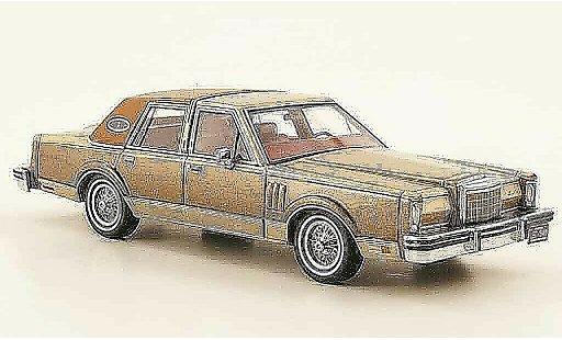 Lincoln Continental 1979 1/43 Neo MK VI Berline grise or marron miniature