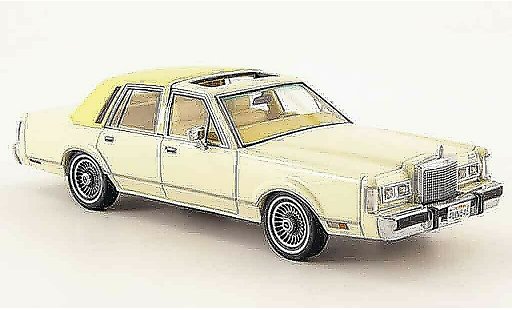 Lincoln Town Car 1982 1/43 Neo creme miniature