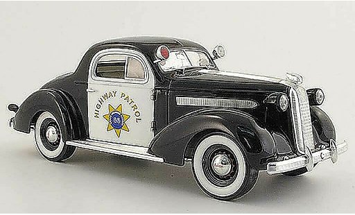 Pontiac De Luxe Base 1/18 Signature Highway Patrol noire/blanche 1936 miniature