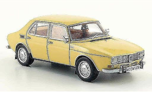 Saab 99 Base 1/43 Neo beige 4 turig edition liavecee 300 1971 miniature
