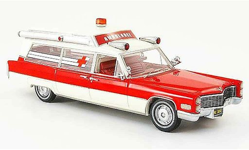 Cadillac S & S ambulance 1/43 Neo rouge blanche edition liavecee 1966 miniature