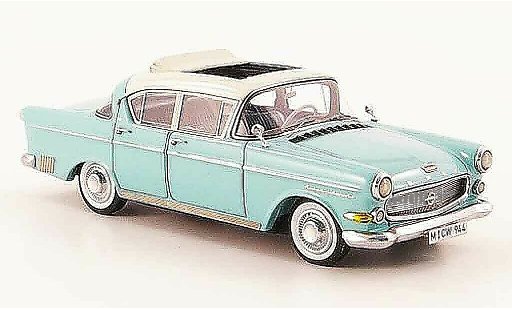 Opel Kapitan P2.5 1/43 Neo 2.5 l turquoise creme liavec. auflage 300 1958 miniature