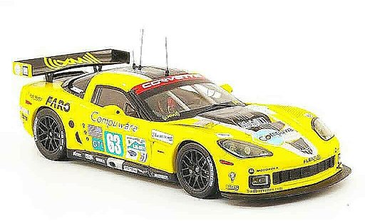 Chevrolet Corvette course 1/43 IXO C6 R No.63 Compuware 24h Le Mans 2009 miniature