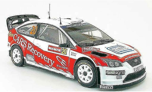 Ford Focus RS WRC 1/18 Sun Star 07 no.20 pays de galles rallye gb 2008 miniature