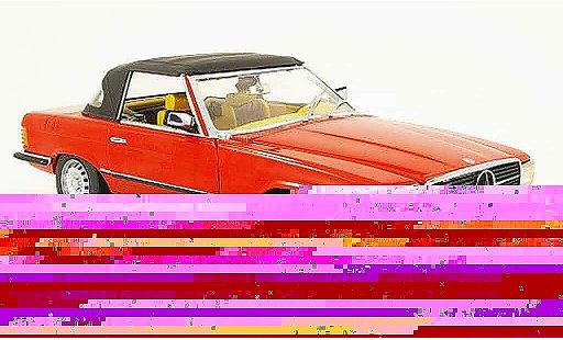 Mercedes 350 Base 1/18 Sun Star (r 107) rouge ferm&Atilde;&copy; 1977 miniature