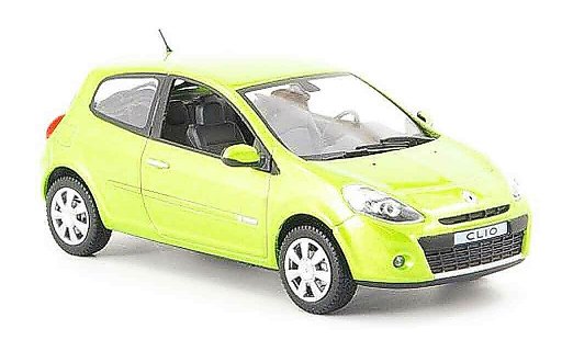 Renault Clio Base 1/43 Norev verte 2009 miniature