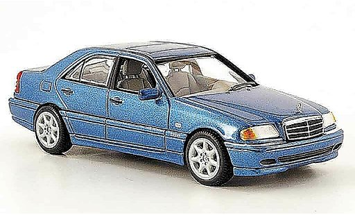 Mercedes Classe C Base 1/43 Minichamps (W 202) bleu 1997 miniature