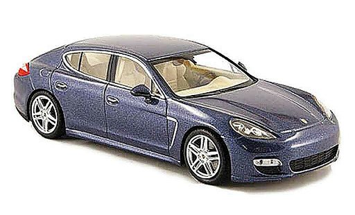 Porsche Panamera Turbo 1/43 Minichamps bleu 2009 miniature