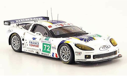 Chevrolet Corvette course 1/43 Spark C6 R No.72 24h Le Mans 2009 miniature