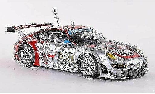 Porsche 911 GT3 RSR 1/43 Minichamps 2009 No.80 Flying Lizard 24h Le Mans Bergmeister/Neiman/Law miniature