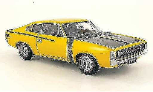 Chrysler Charger Coupe 1/18 Autoart e49 jaune miniature