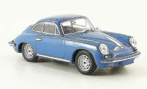 Porsche 356 1963 1/43 Minichamps C Carrera 2 bleu miniature