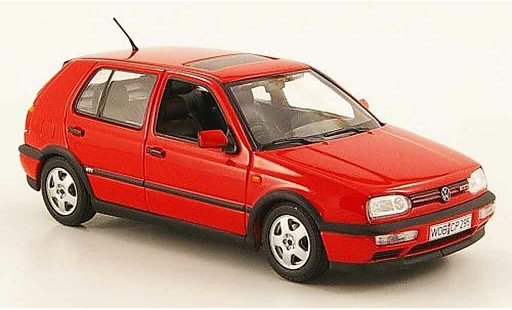 Volkswagen Golf GTI 1/43 Minichamps rouge 1993 miniature