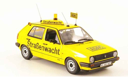 Volkswagen Golf Base 1/43 Minichamps jaune adac 1985 miniature