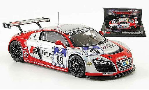 Audi R8 s tronic 1/43 Minichamps 2009 LMS No.99 Line 24h Nurburgring miniature
