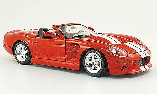Shelby Series 1 Base 1/18 Maisto rouge blanche miniature