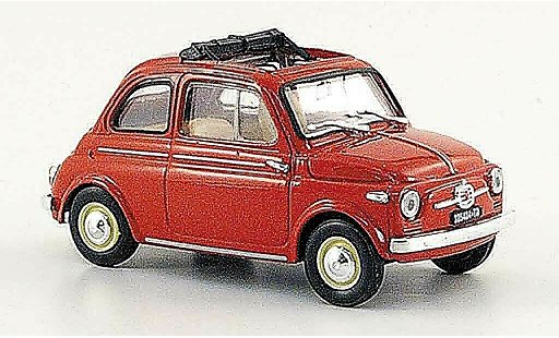 Fiat 500 R 1/43 Brumm ros? geoffnetes toit pliant 1959 miniature