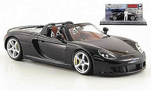 Porsche Carrera GT Base 1/43 Minichamps noire avec Figur The Stig miniature