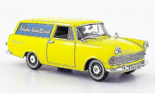 Opel Rekord P2 1/43 Starline p 2 caravan jaune wasche schnelldienst 1960 miniature