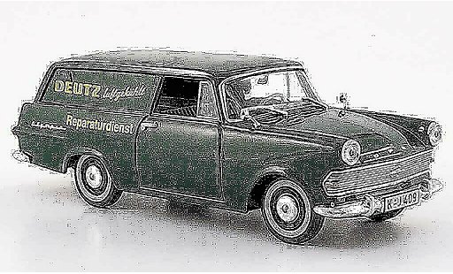 Opel Rekord P2 1/43 Starline p 2 caravan verte deutz reparaturservice 1960 miniature