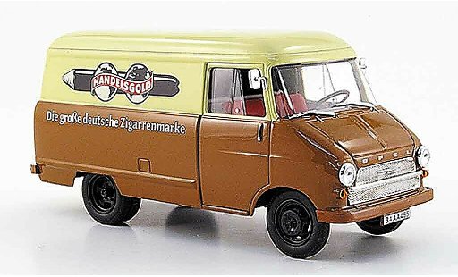 Opel Blitz Base 1/43 Starline fourgonwagen a beige marron handelsor 1960 miniature