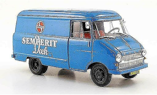 Opel Blitz Base 1/43 Starline fourgonwagen a bleu semperit 1960 miniature
